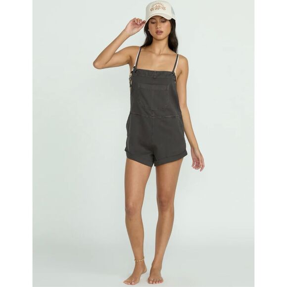 ✨Billabong Wild Pursuit Off Black Sz Medium Romper✨ - Picture 3 of 8